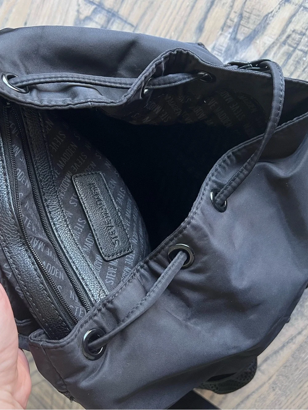 Steve Madden Black unisex Backpack